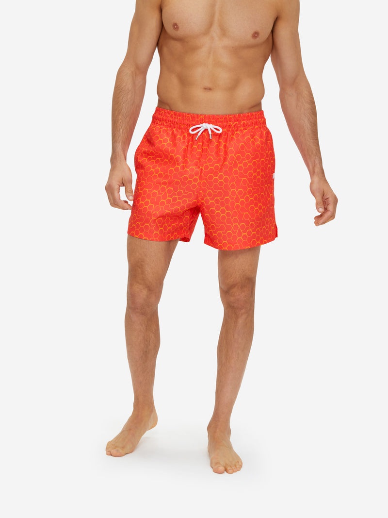 Men's Short Swim Shorts Tropez 12 Red - 5