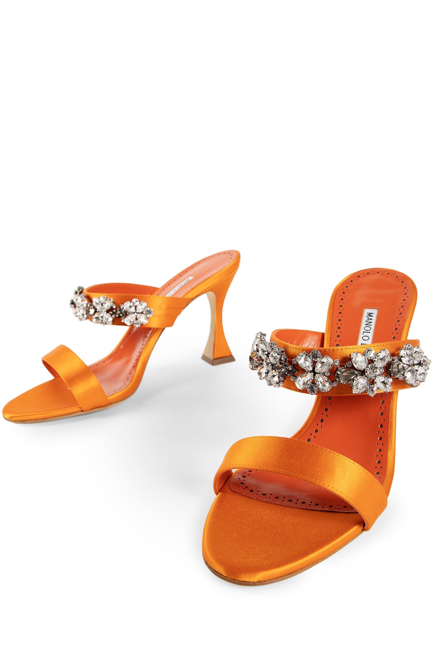 MANOLO BLAHNIK WOMAN ORANGE PUMPS - 6