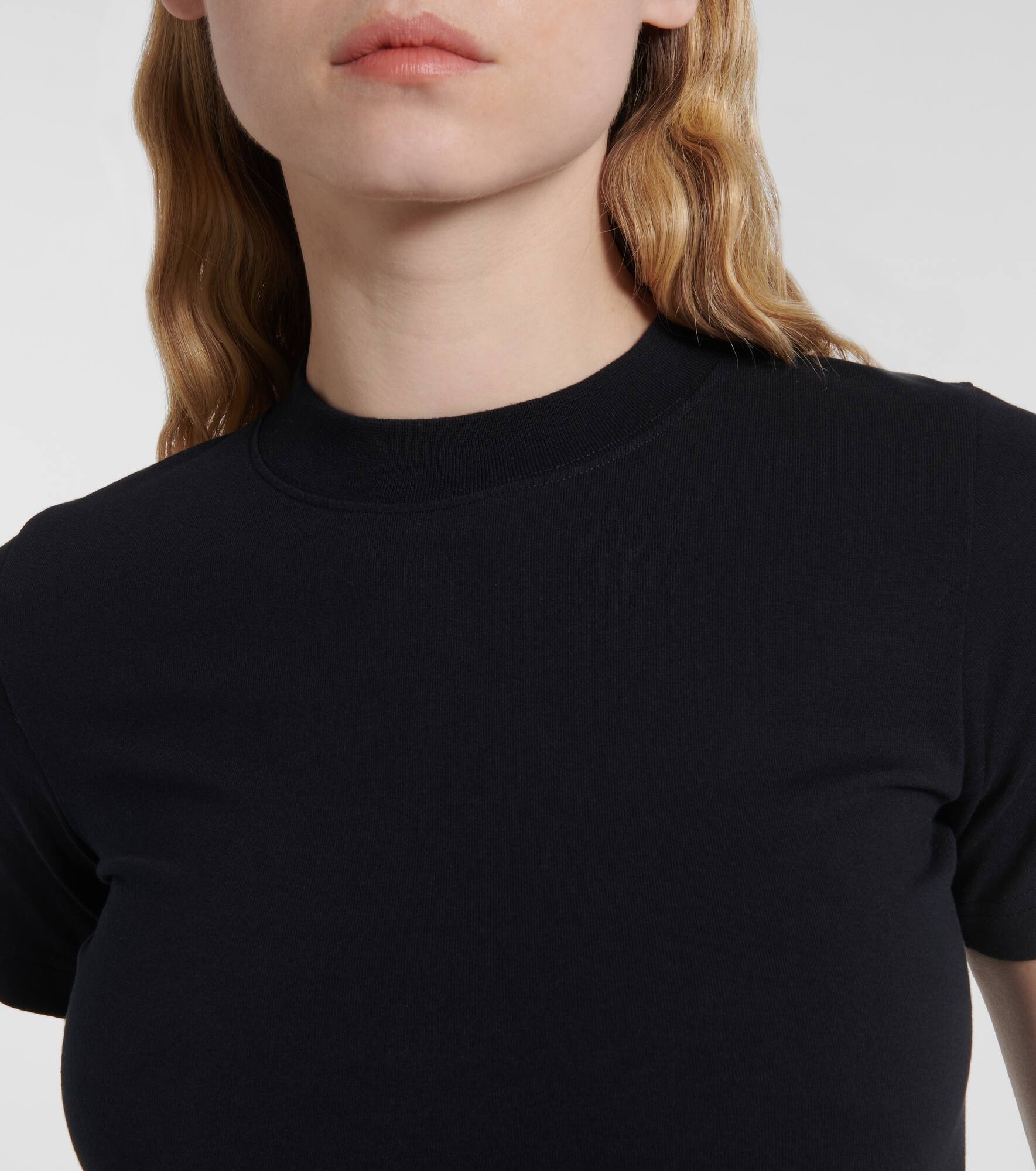 Lingerie cotton-blend jersey T-shirt - 4