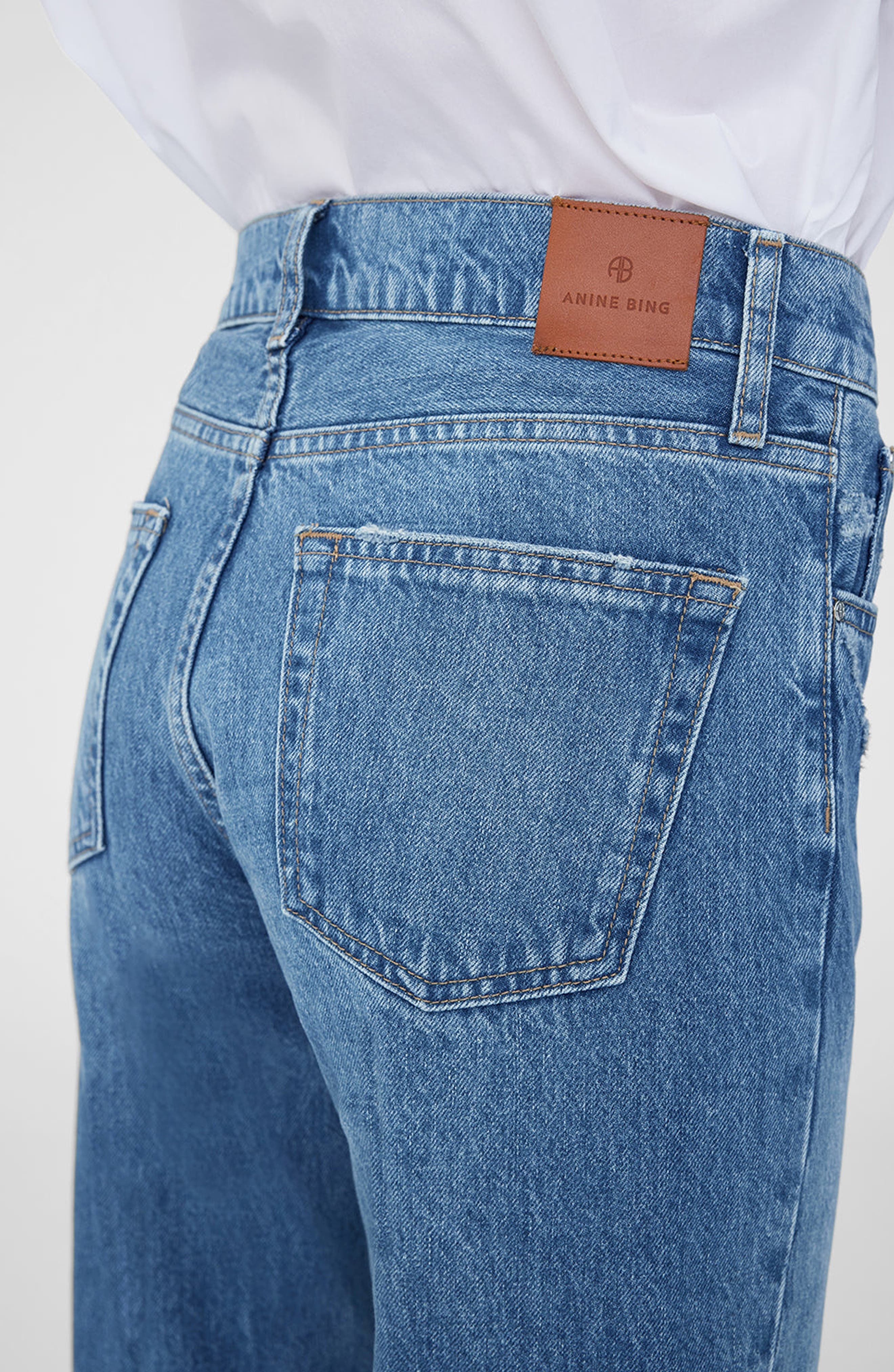 ANINE BING Hugh Jean in Panama Blue at Nordstrom - 5