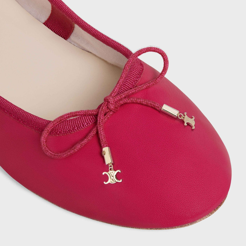 Les Ballerines Celine Ballerina with Laces in Lambskin 4