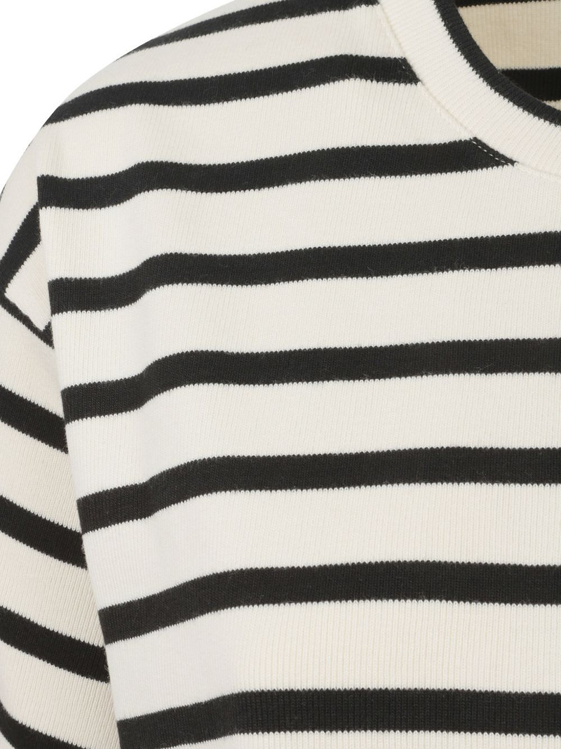 striped short-sleeve midi dress 3