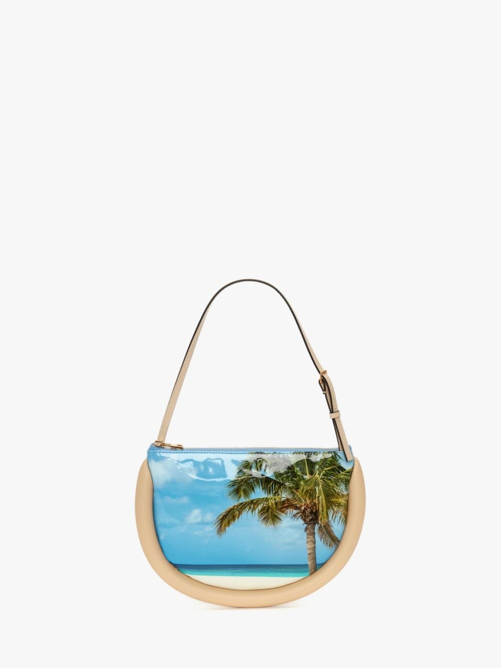 BUMPER MOON LEATHER SHOULDER BAG - 1