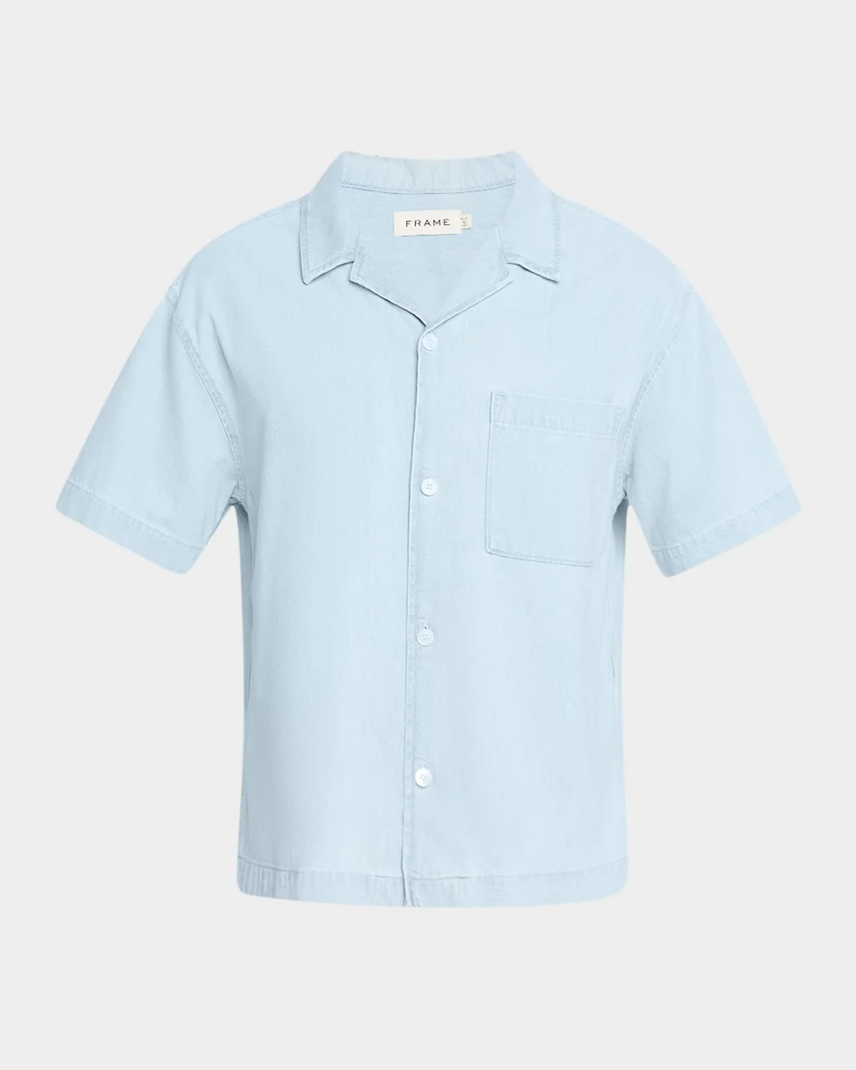 Men's Cotton Chambray Camp Shirt - 1