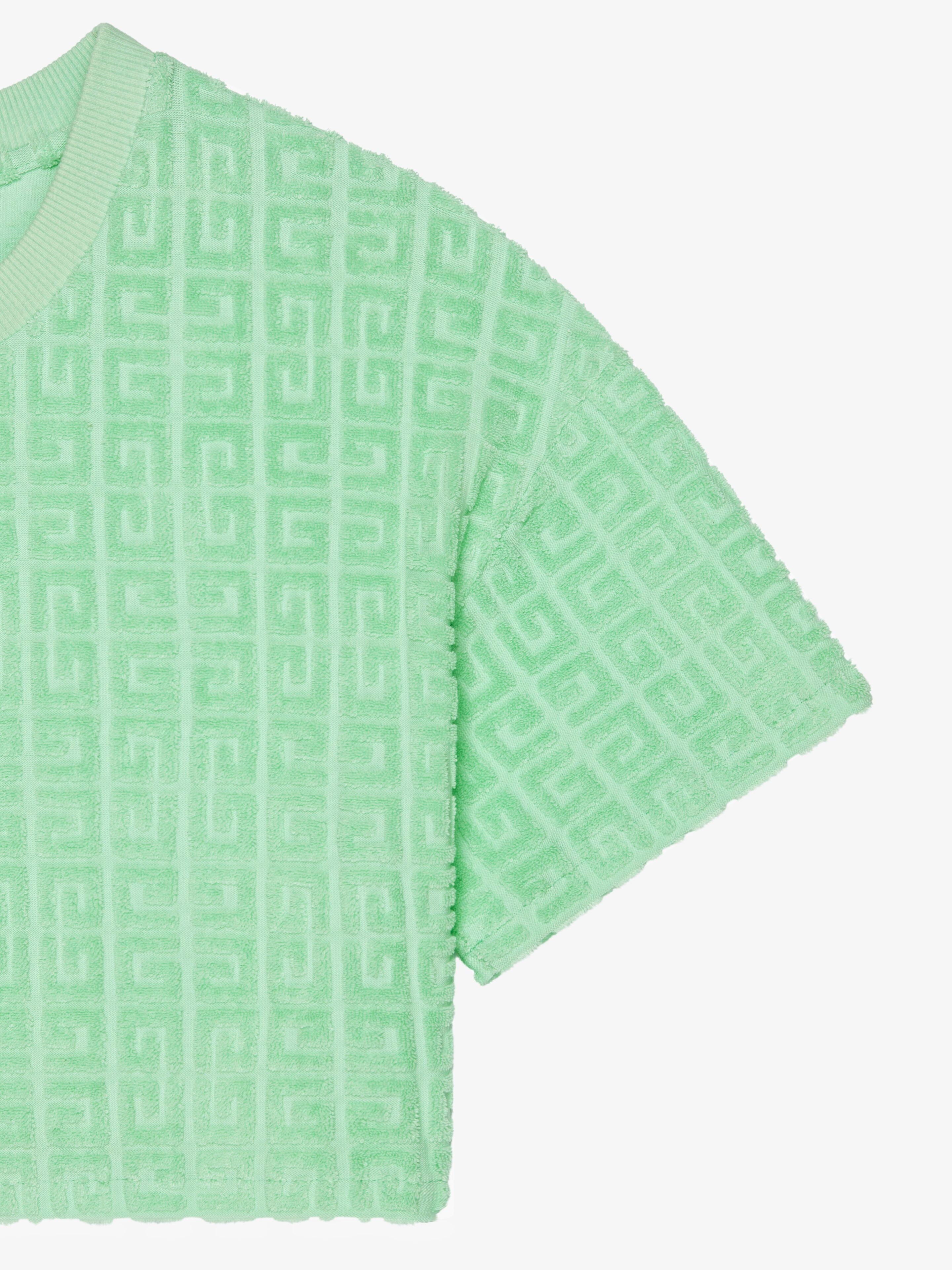 CROPPED T-SHIRT IN 4G COTTON TOWELLING - 5