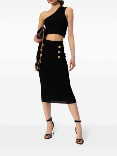 Balmain knitted midi skirt outlook