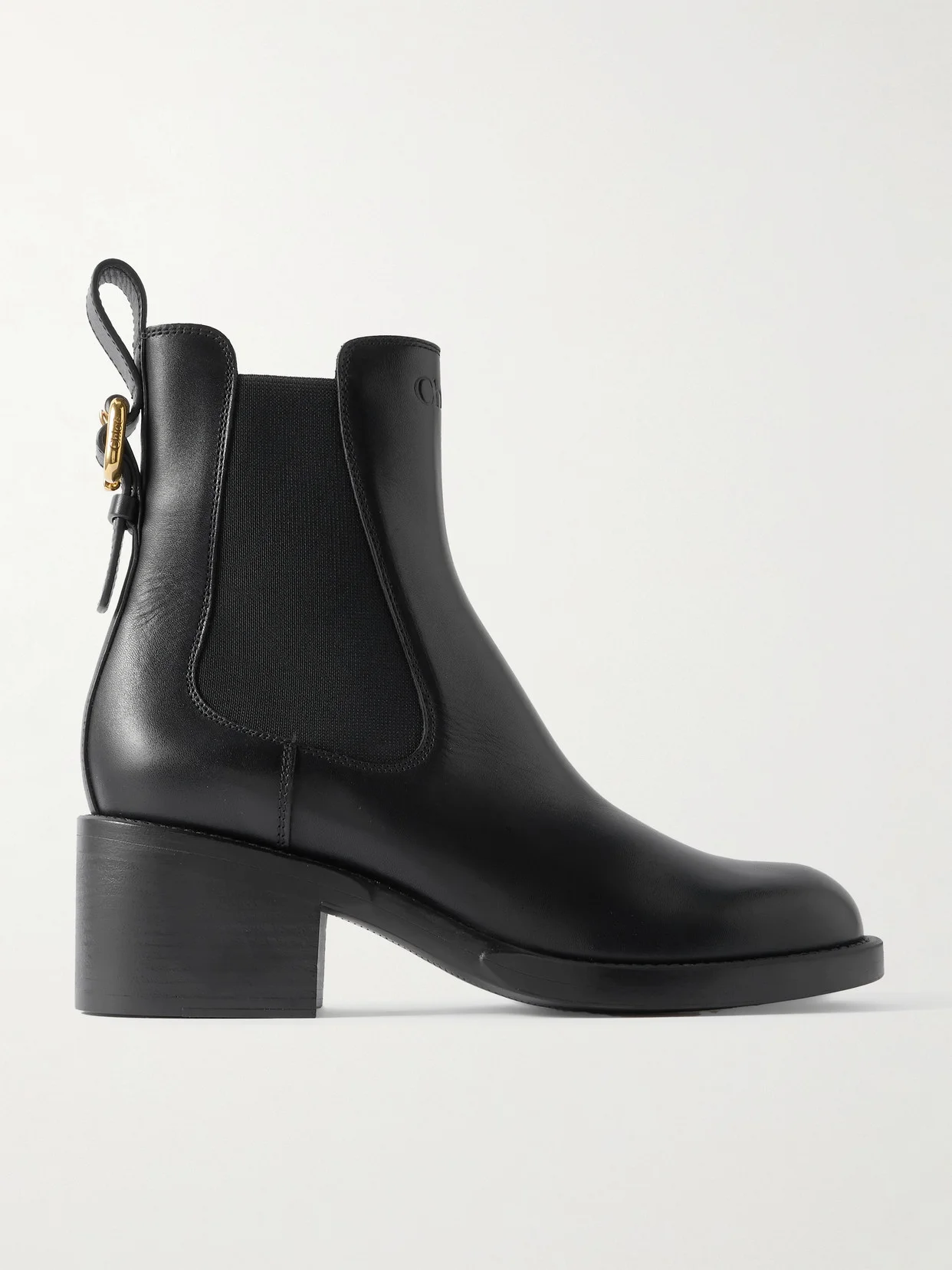 Dakota Buckled Leather Ankle Boots - 1