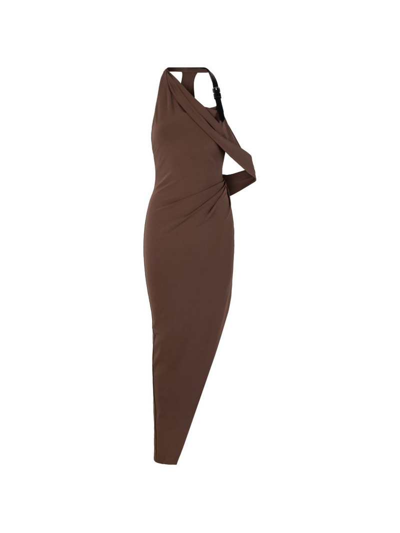 drape cowl asymmetric dress 1