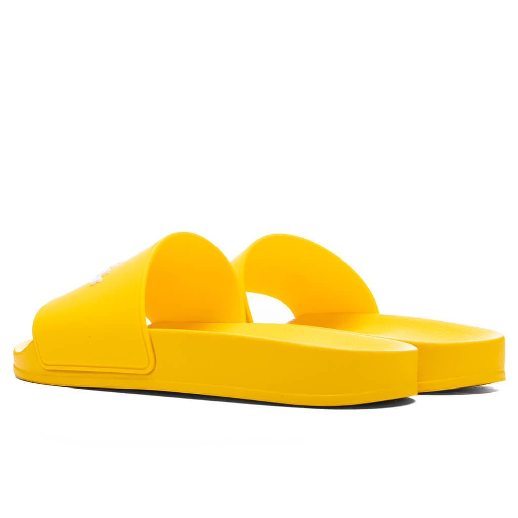 CLASSIC LOGO POOL SLIDER - YELLOW FLUORESCENT - 3