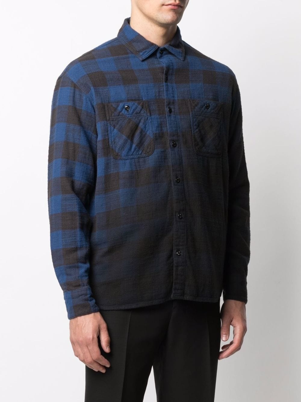 Fade plaid-check shirt - 4