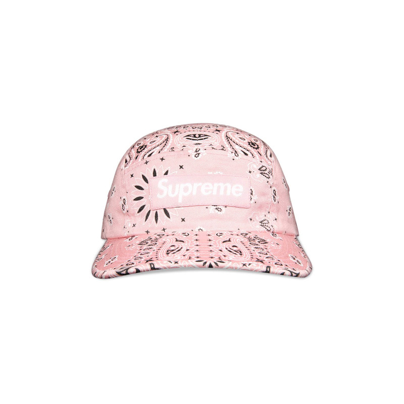 Supreme Bandana Camp Cap 'Pink' - 1