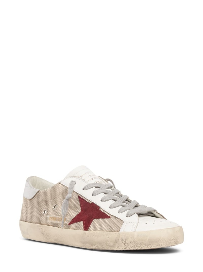 Super-star leather & tech sneakers - 3