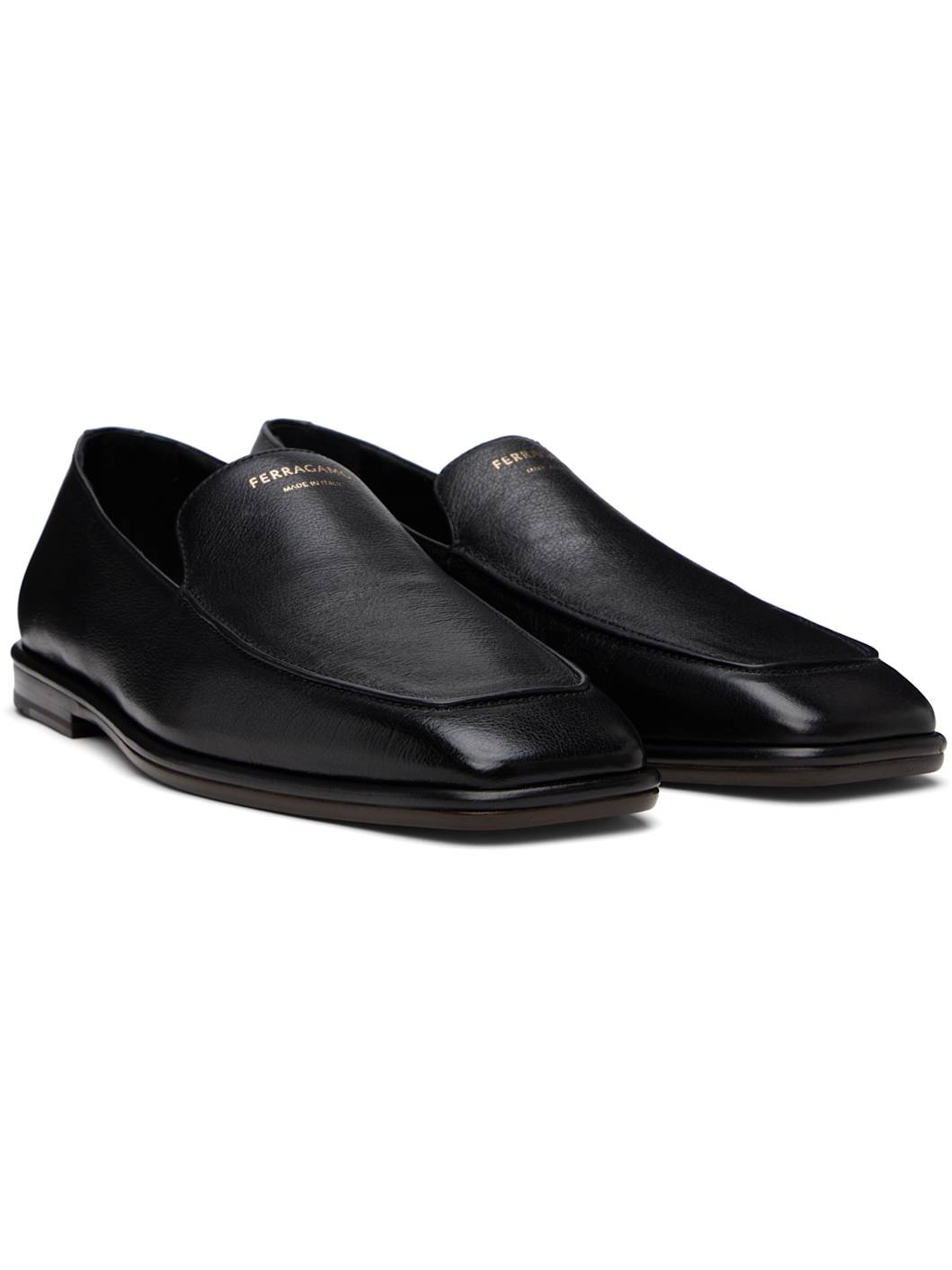 Black Calfskin Loafers - 4