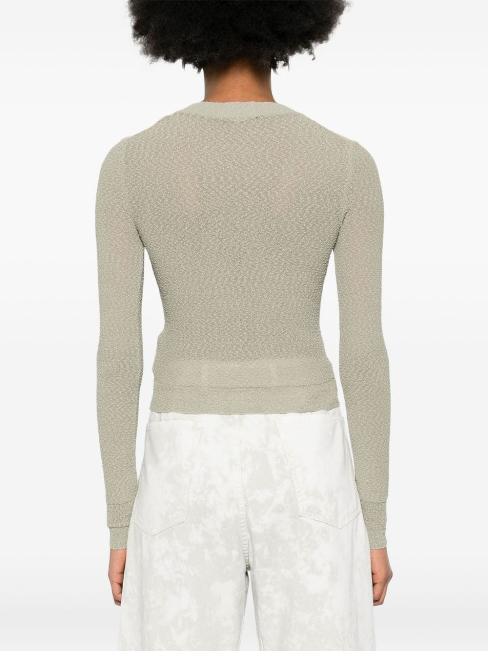 bouclÃ© knitted jumper - 4
