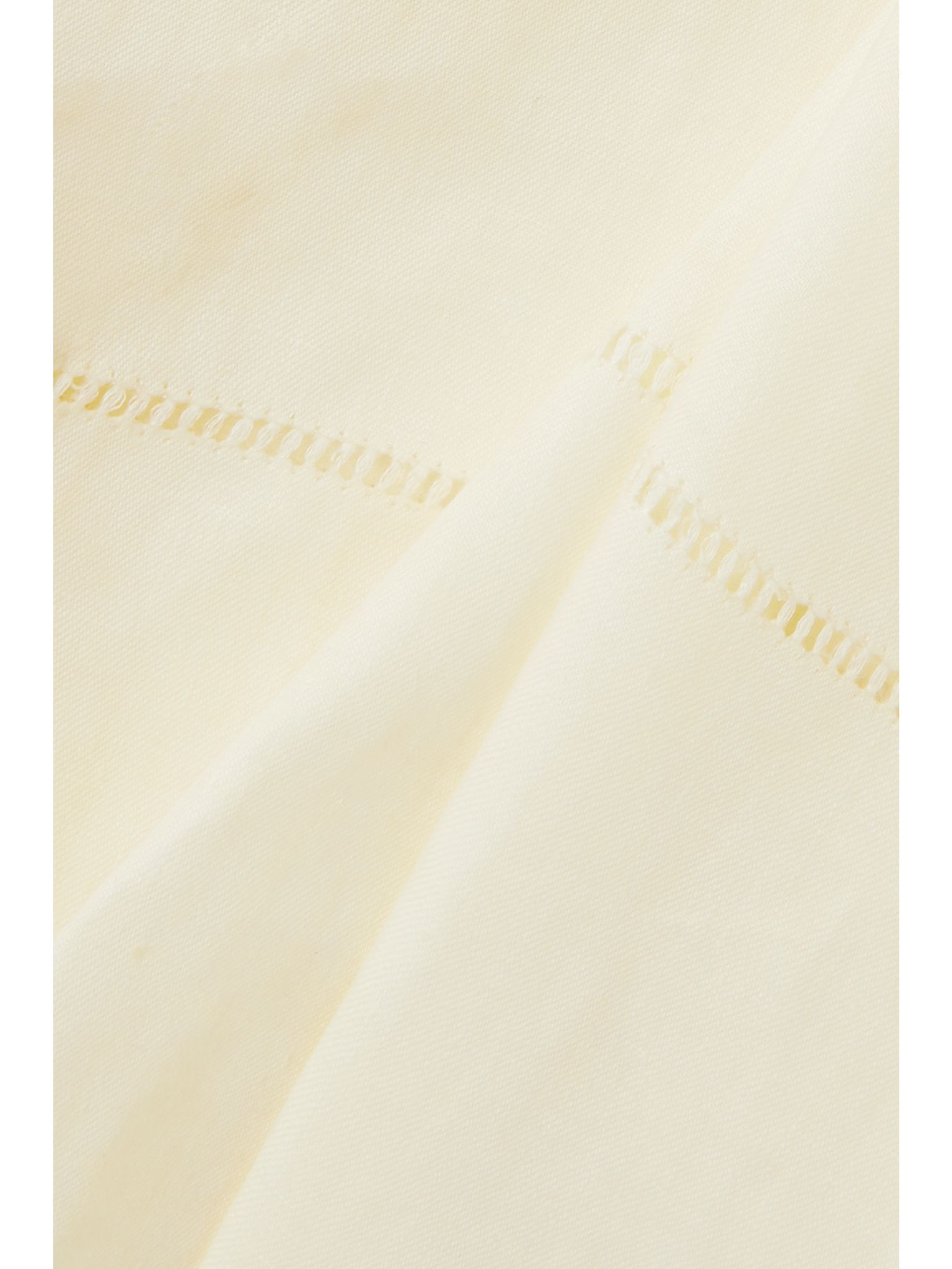 Embroidered linen shirt Ivory - 5