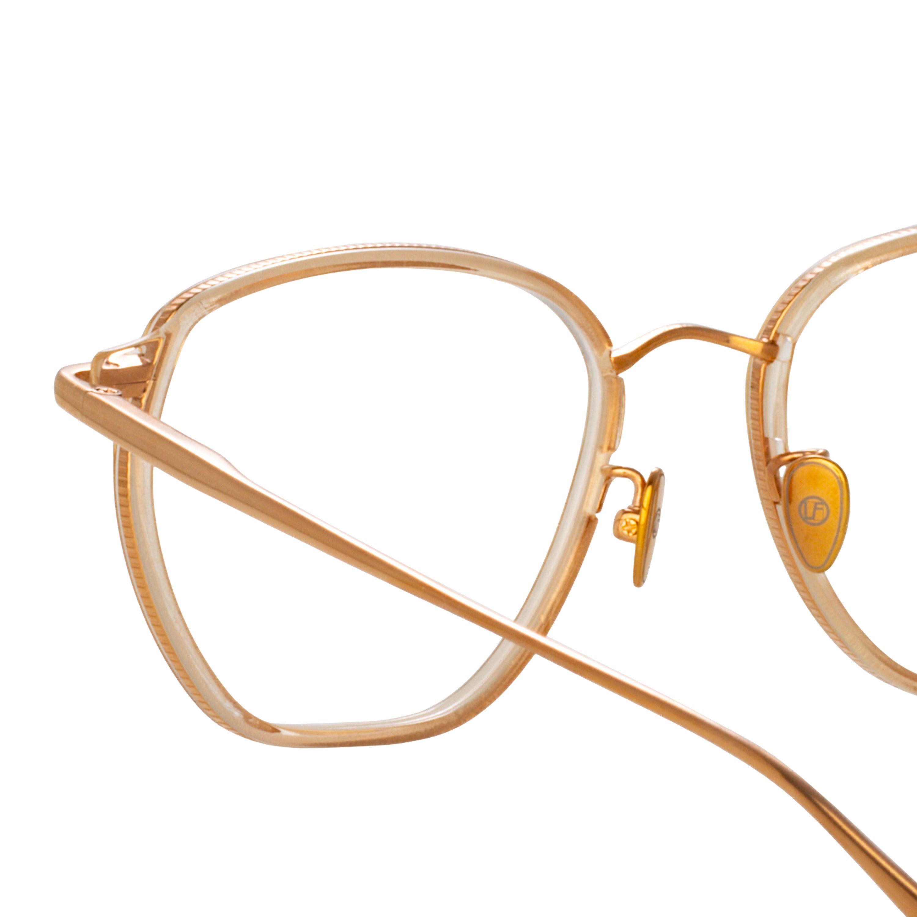 DANILO ANGULAR OPTICAL FRAME IN ROSE GOLD - 6