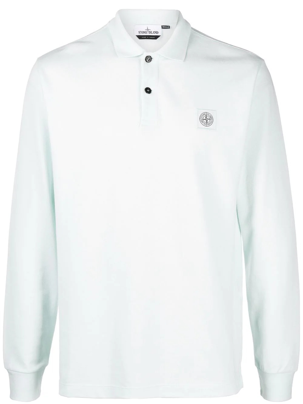 Compass-patch polo shirt - 1