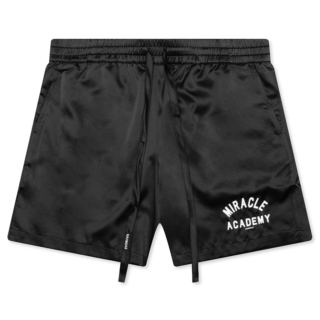 MIRACLE ACADEMY SILK SHORTS - BLACK - 1