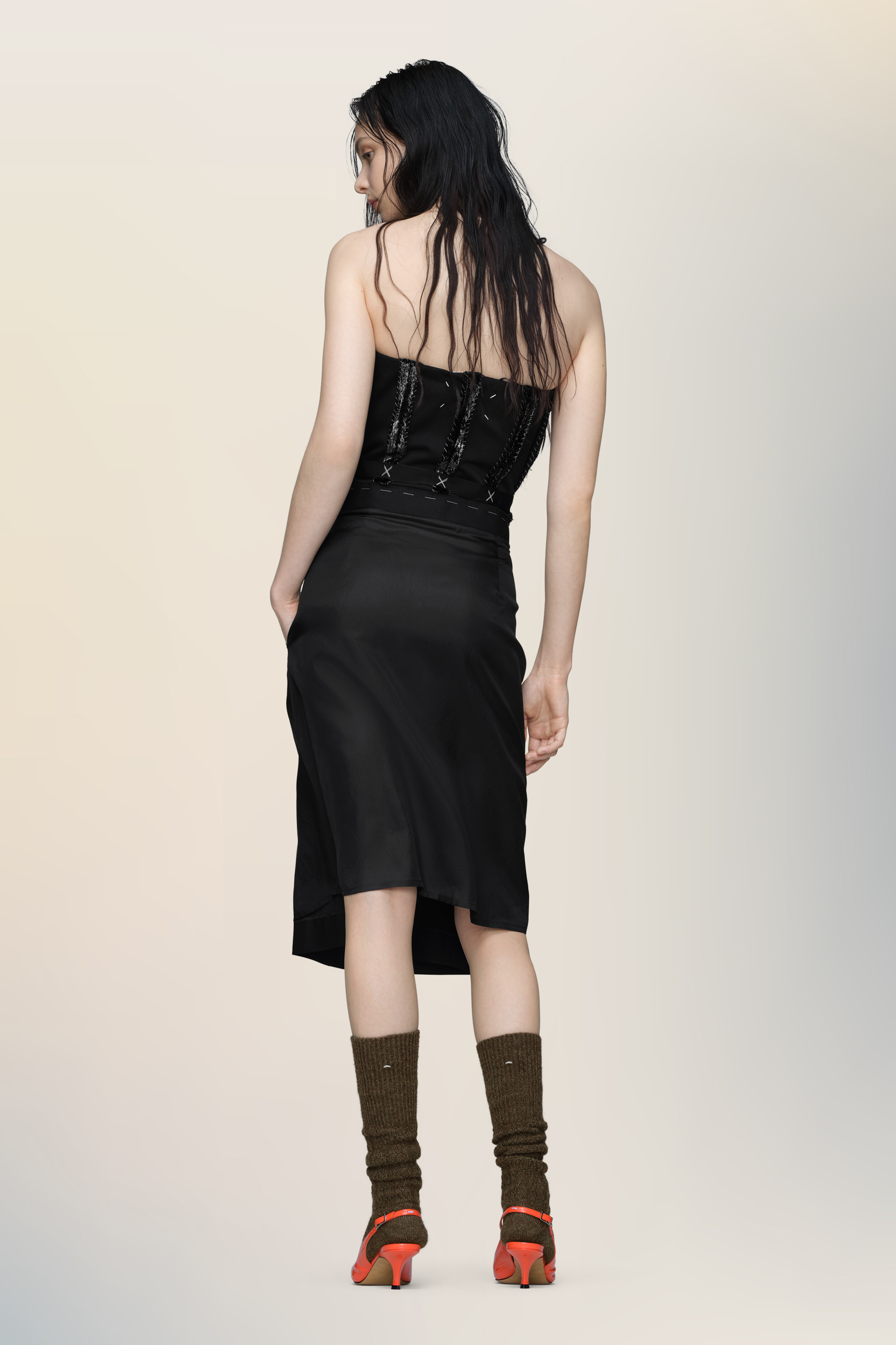 Strapless midi dress - 5