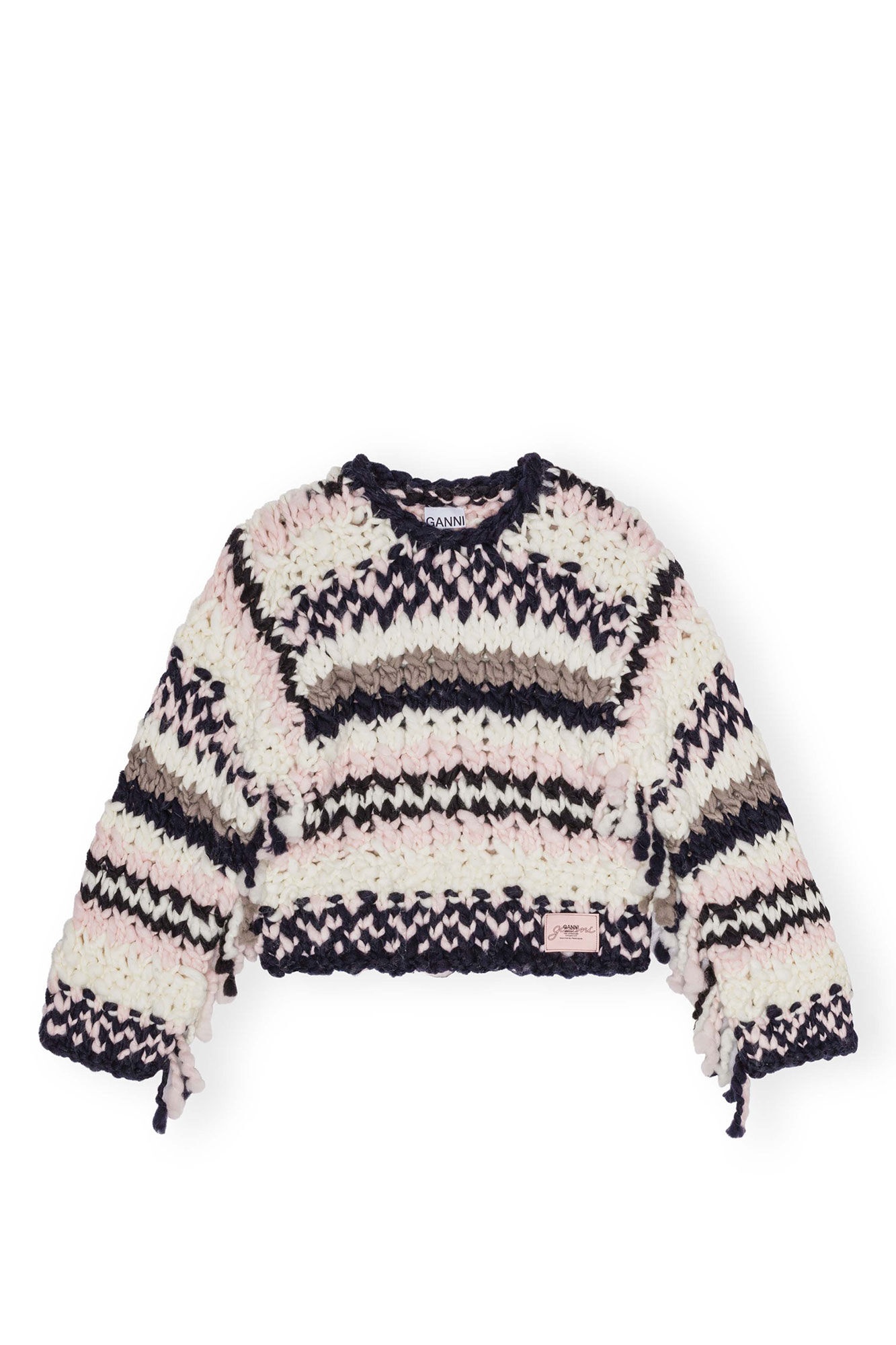 MULTICOLOR HAND-KNIT SWEATER - 1