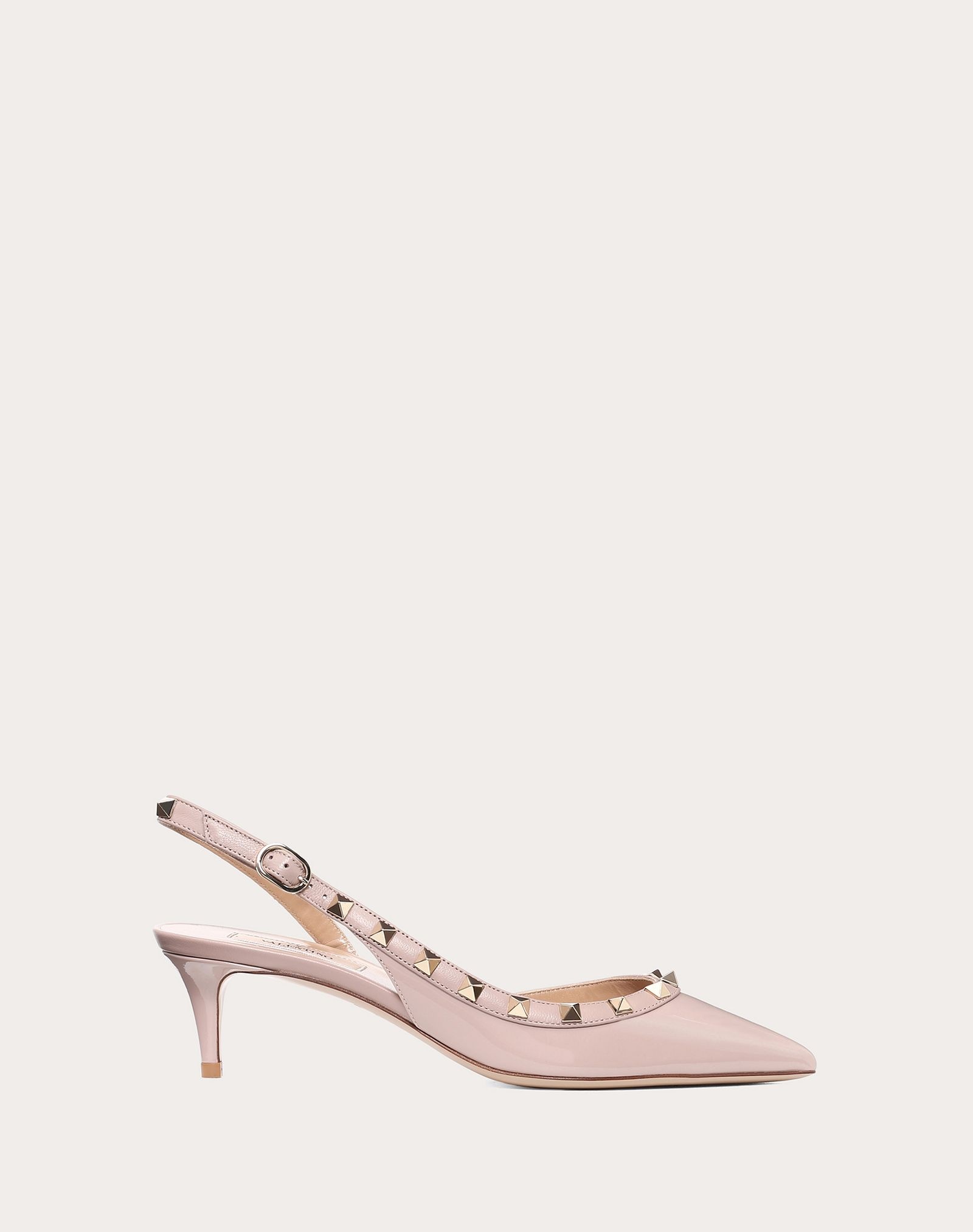 Rockstud Patent Leather Slingback Pump 50 mm - 1