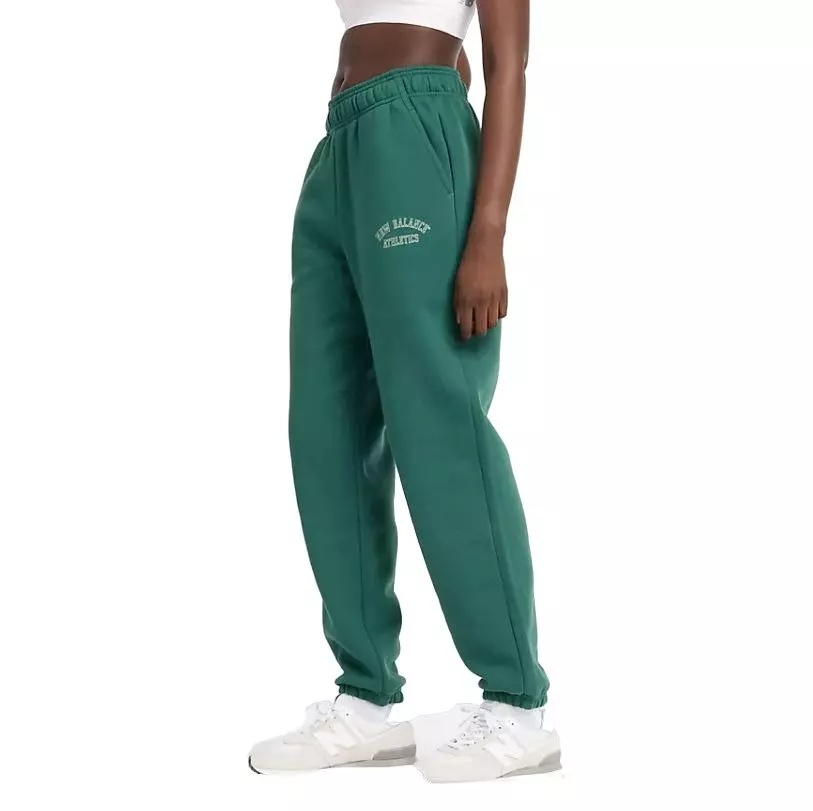 Women's Graphic Fleece Pants - Green - 3