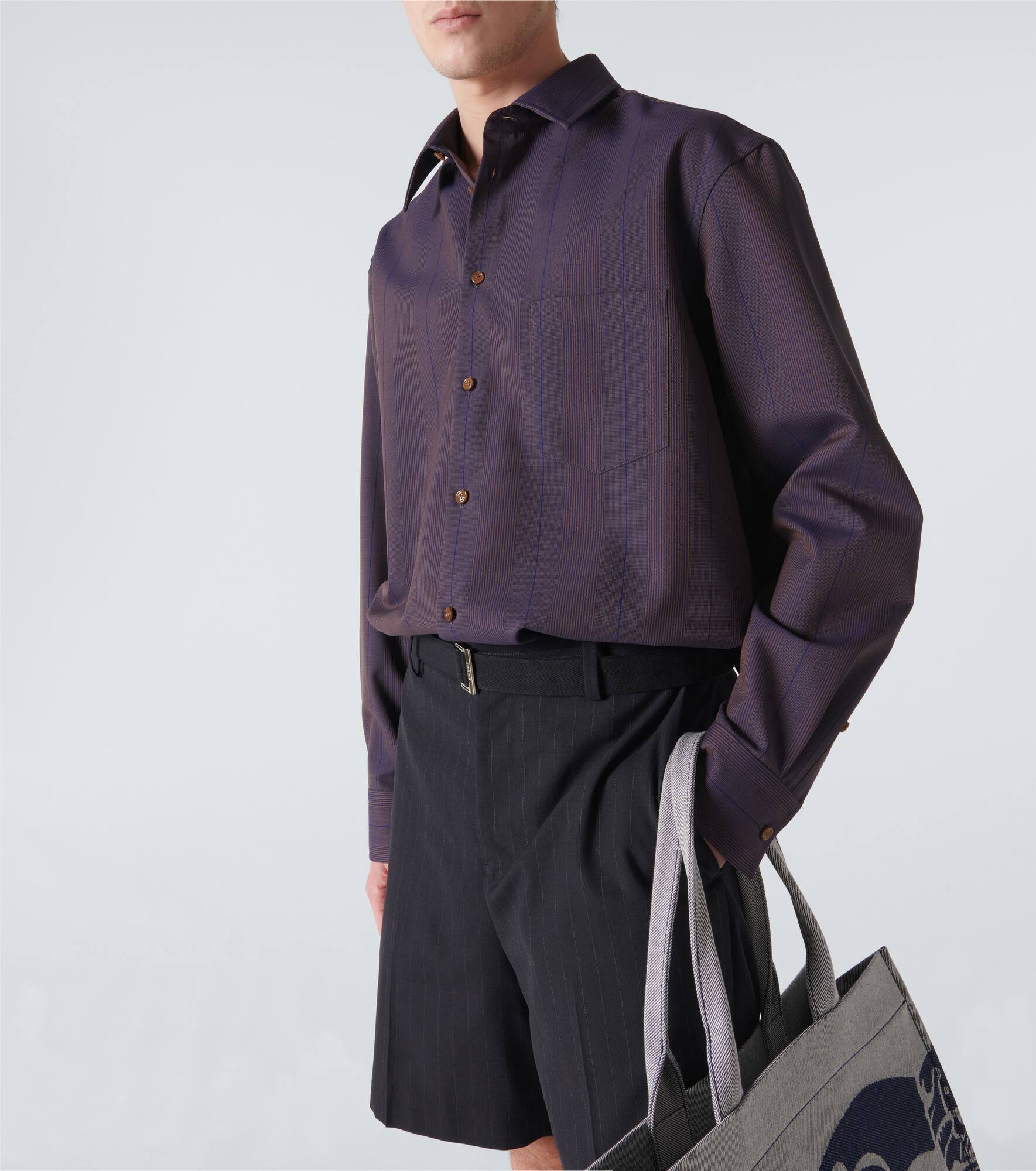 Striped wool shirt - 6