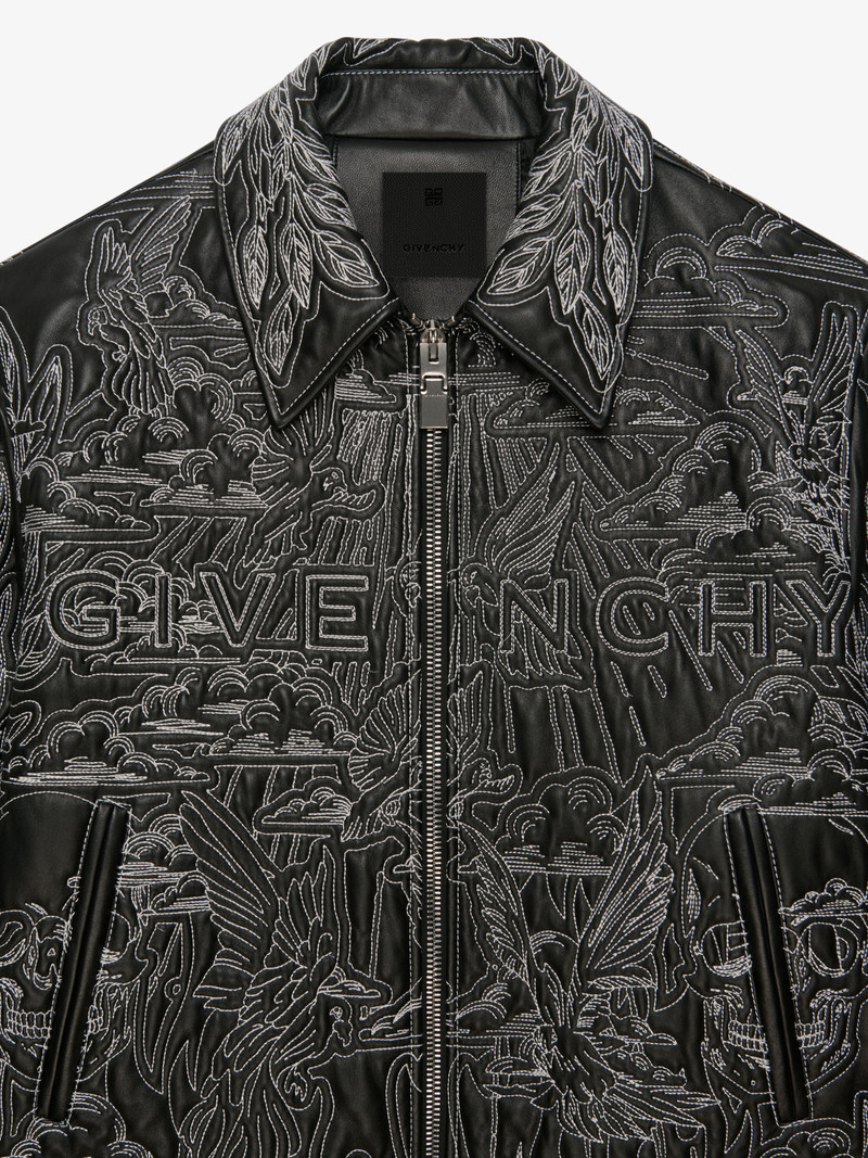 QUILTED BOMBER JACKET IN LEATHER 6