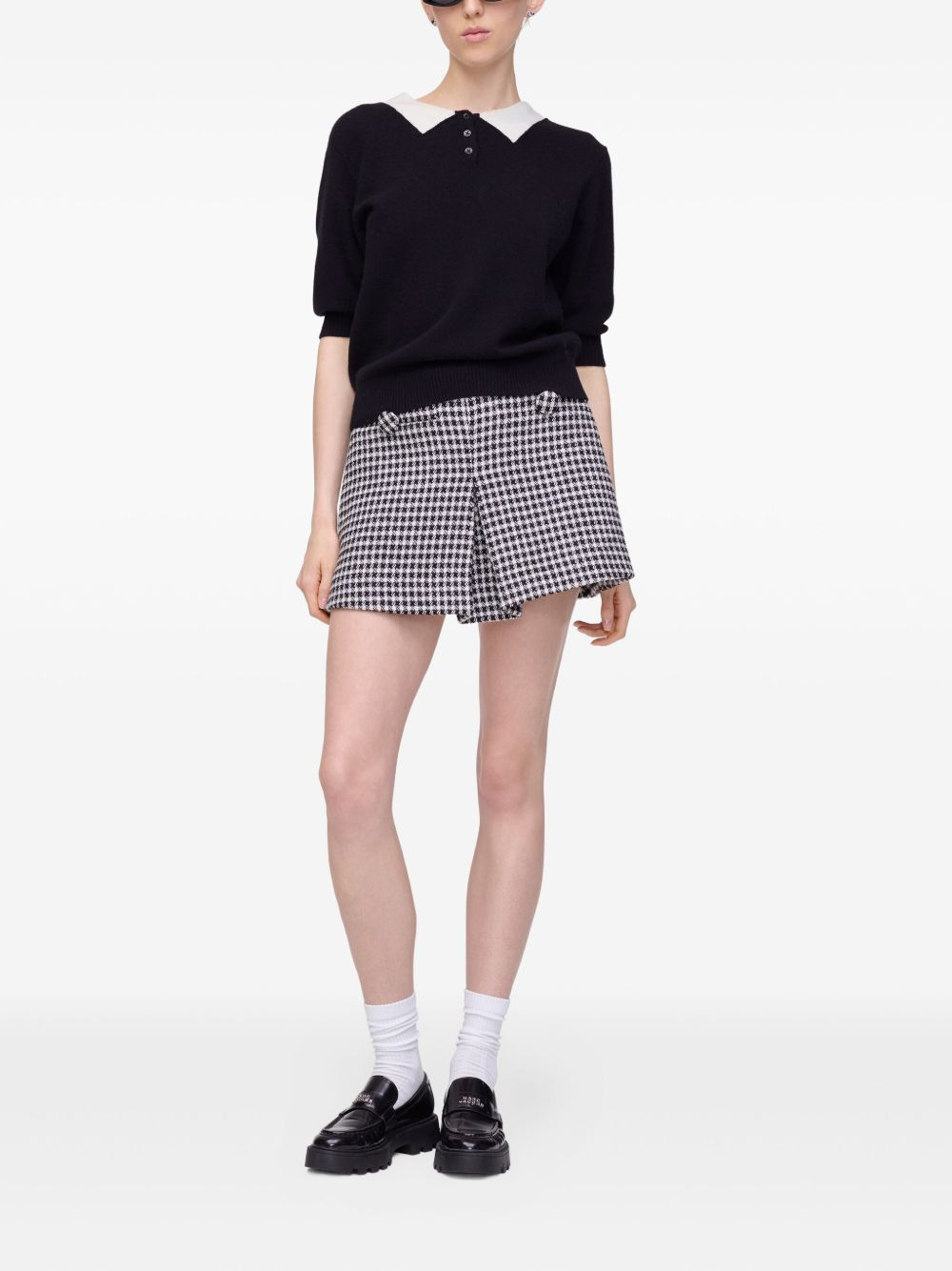 gingham tweed mini skirt - 2
