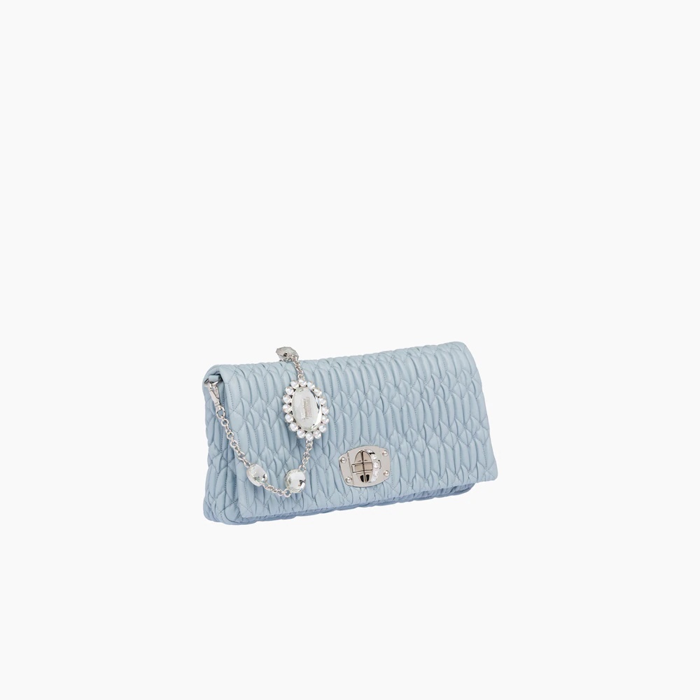 Miu Miu Iconic Crystal Cloqué Nappa leather bag - 2
