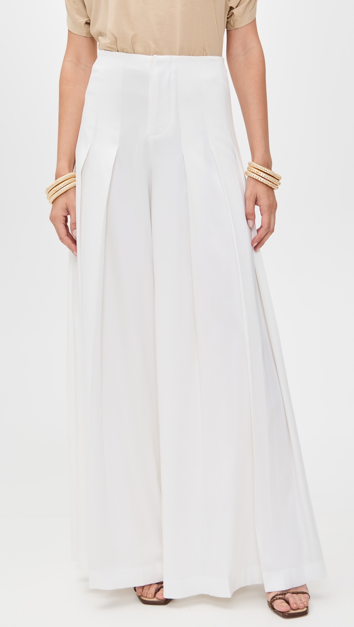 Ainslie Ultra High Rise Pleated Wide Leg Pants - 1