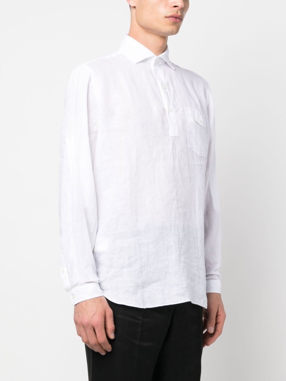 linen long-sleeve shirt - 3