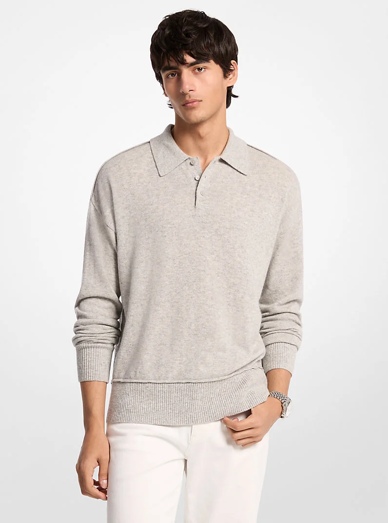 Wool Polo Sweater - 1