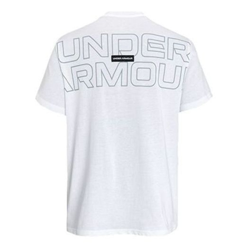 Under Armour Under Armour Outline Heavyweight Short Sleeve T-shirt 'White' 1379109-100 outlook