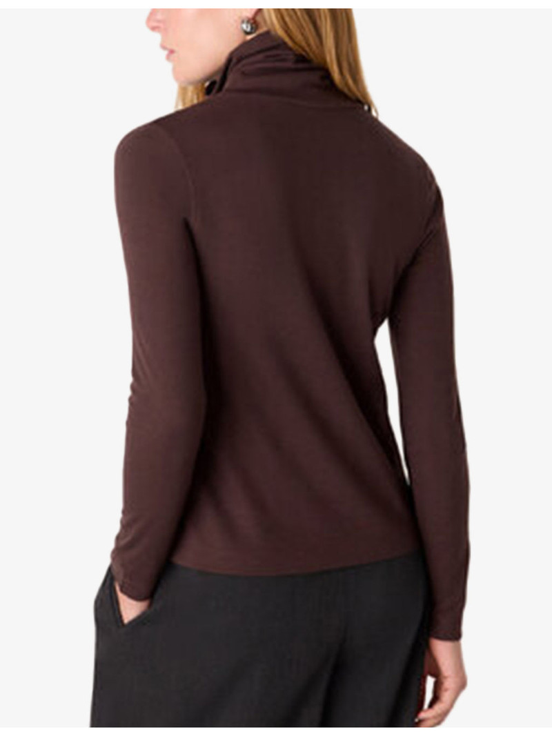 Roll-Neck Twist-Front Woven Top 4
