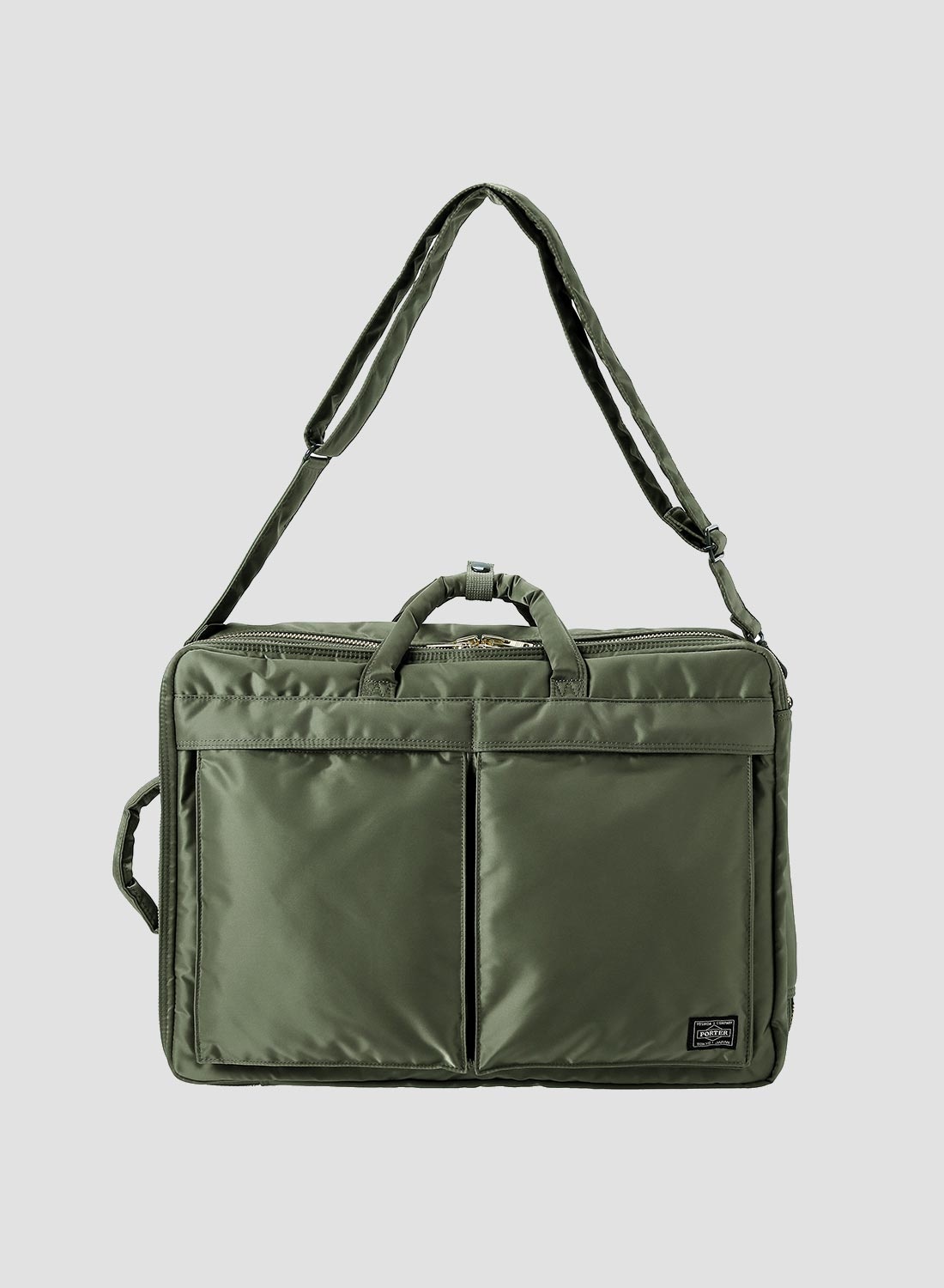 Porter-Yoshida & Co Tanker 3-Way Briefcase in Sage Green - 3