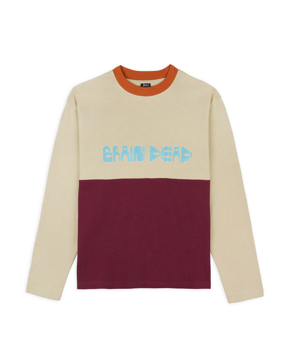Gastromaniac Long Sleeve Football Shirt- Tan - 1