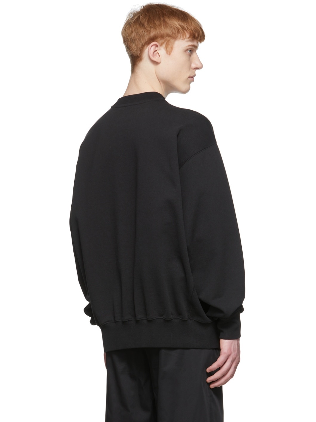 Black Cotton Sweatshirt - 3