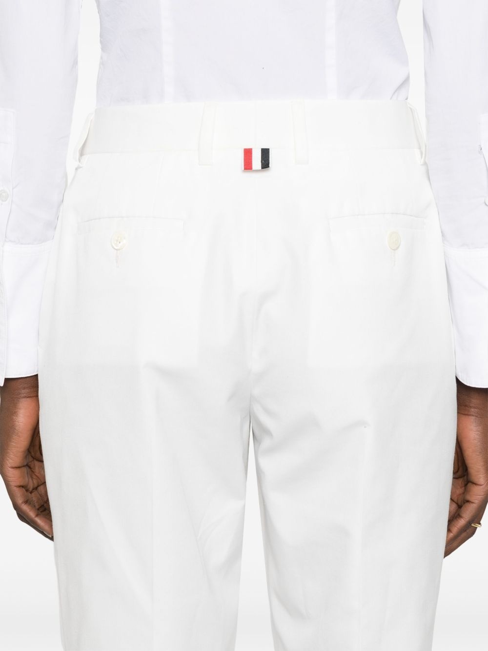 high-waisted tailored trousers - 5
