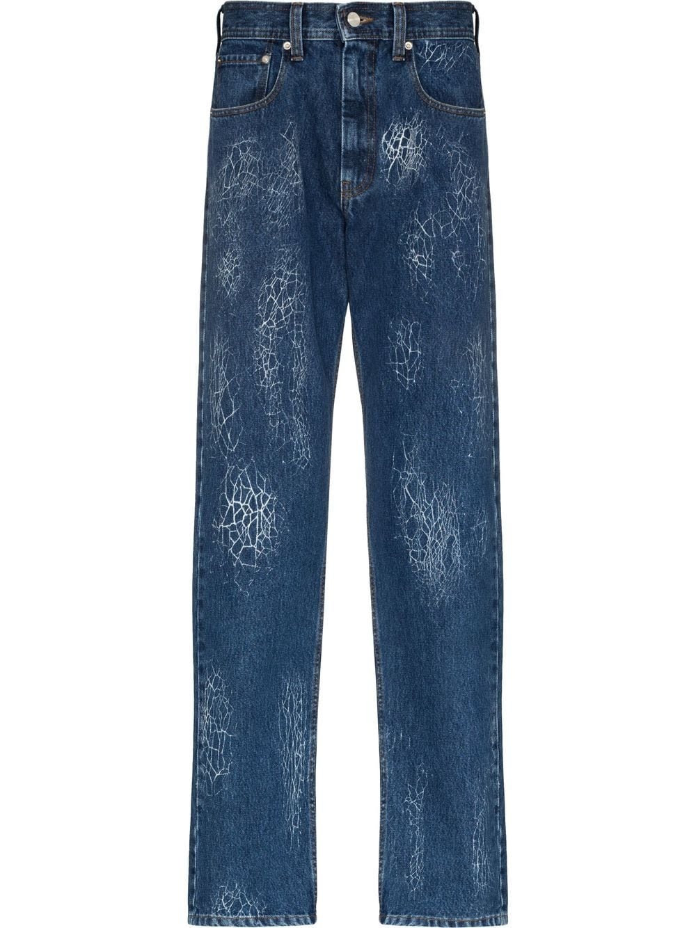 Ushi printed straight-leg jeans - 1