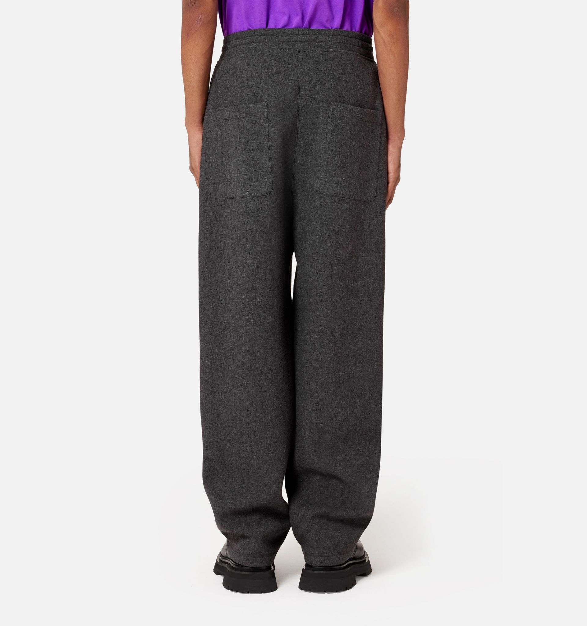 Viscose Wool Elasticated Waist Trousers - 6