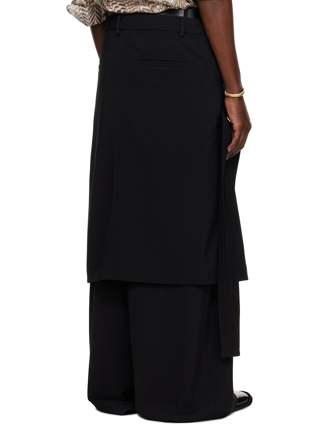 Black Apron Skirt - 3