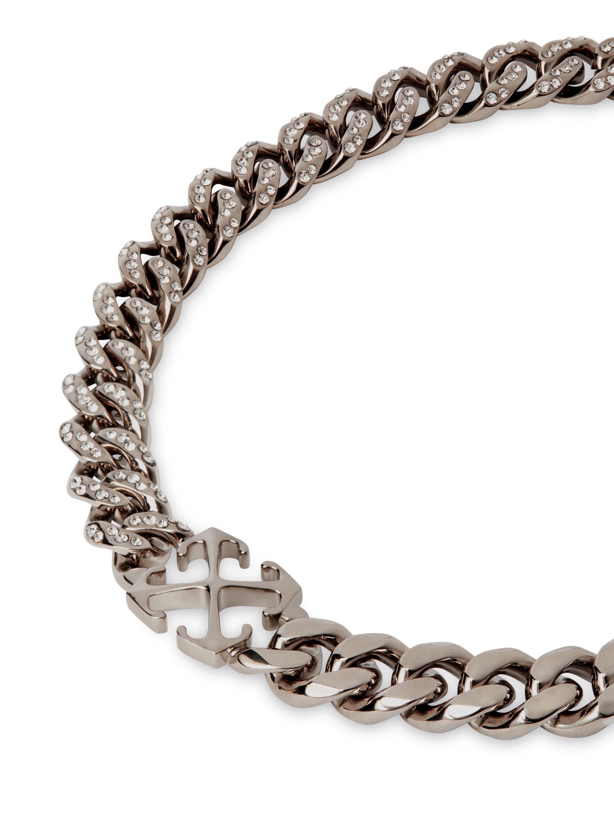 Arrow Chain Necklace With Strass - 2