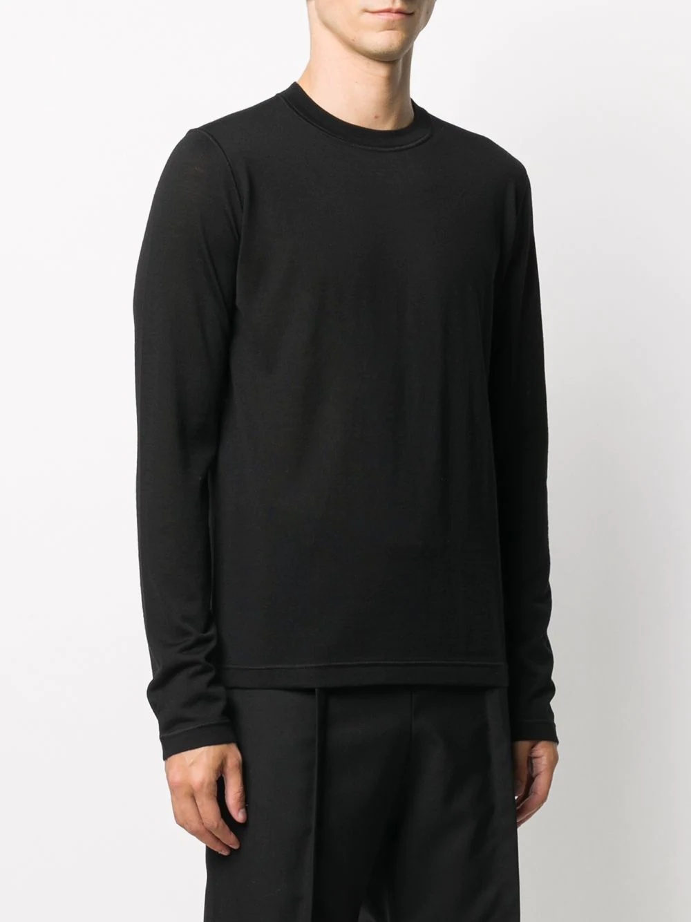 crew neck knitted sweater - 3