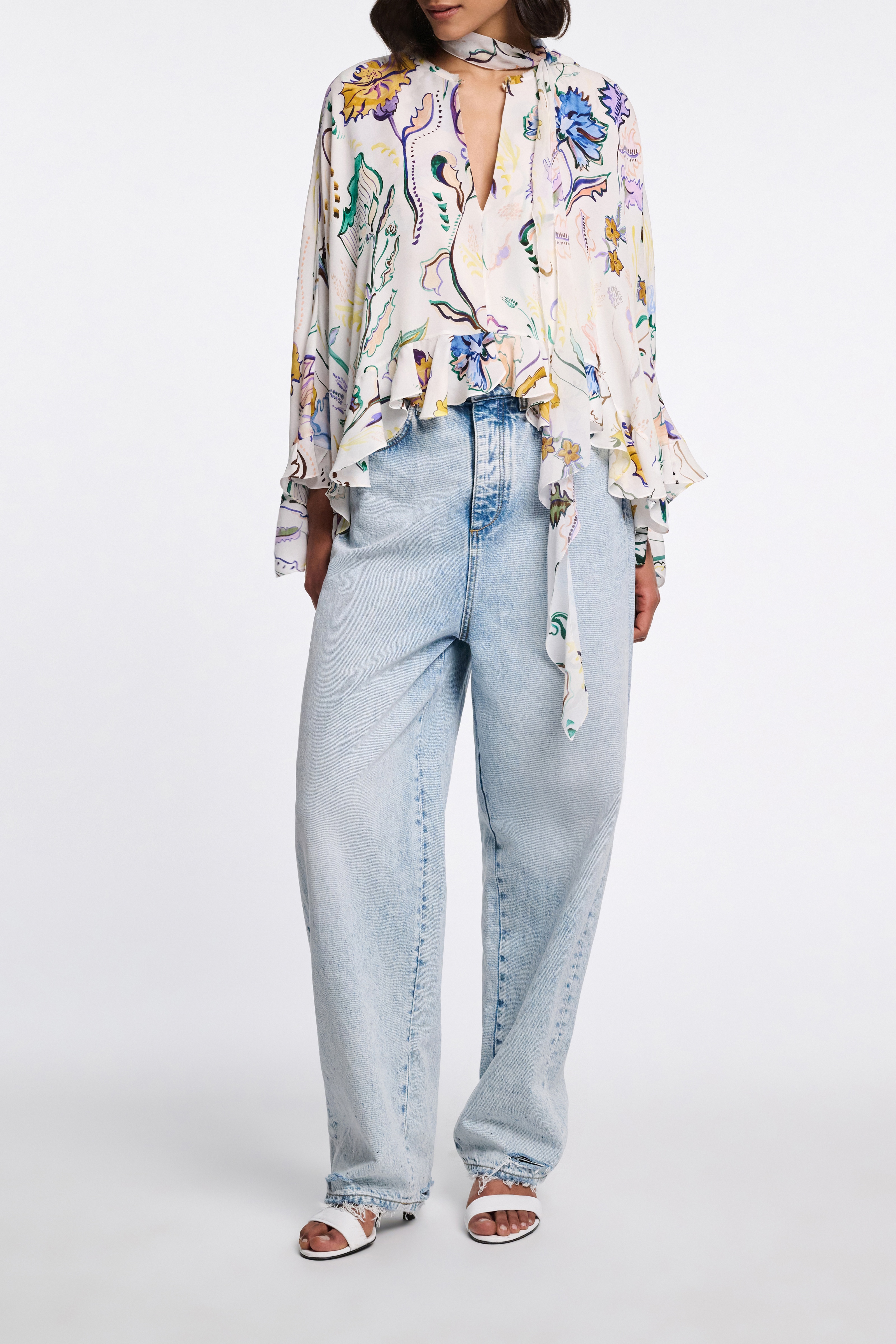 FLORAL TWIST blouse - 3