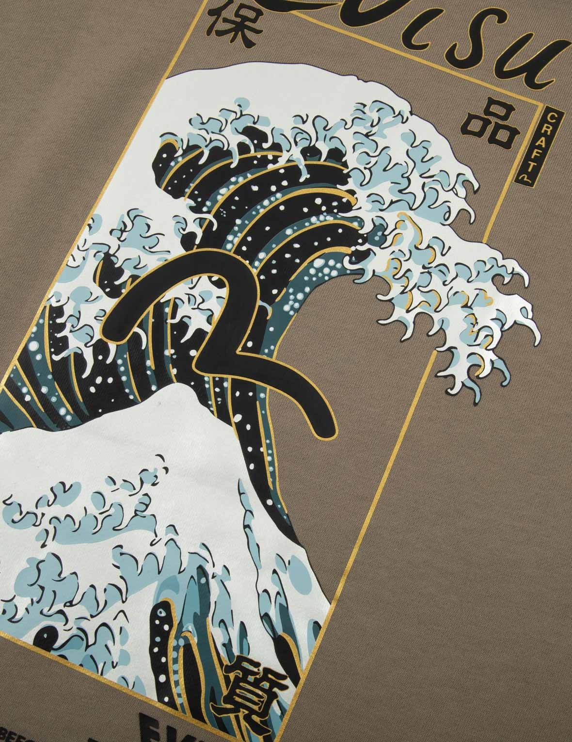 THE GREAT WAVE AND SEAGULL PRINT RELAX FIT SHORT-SLEEVE SWEATSHIRT - 8