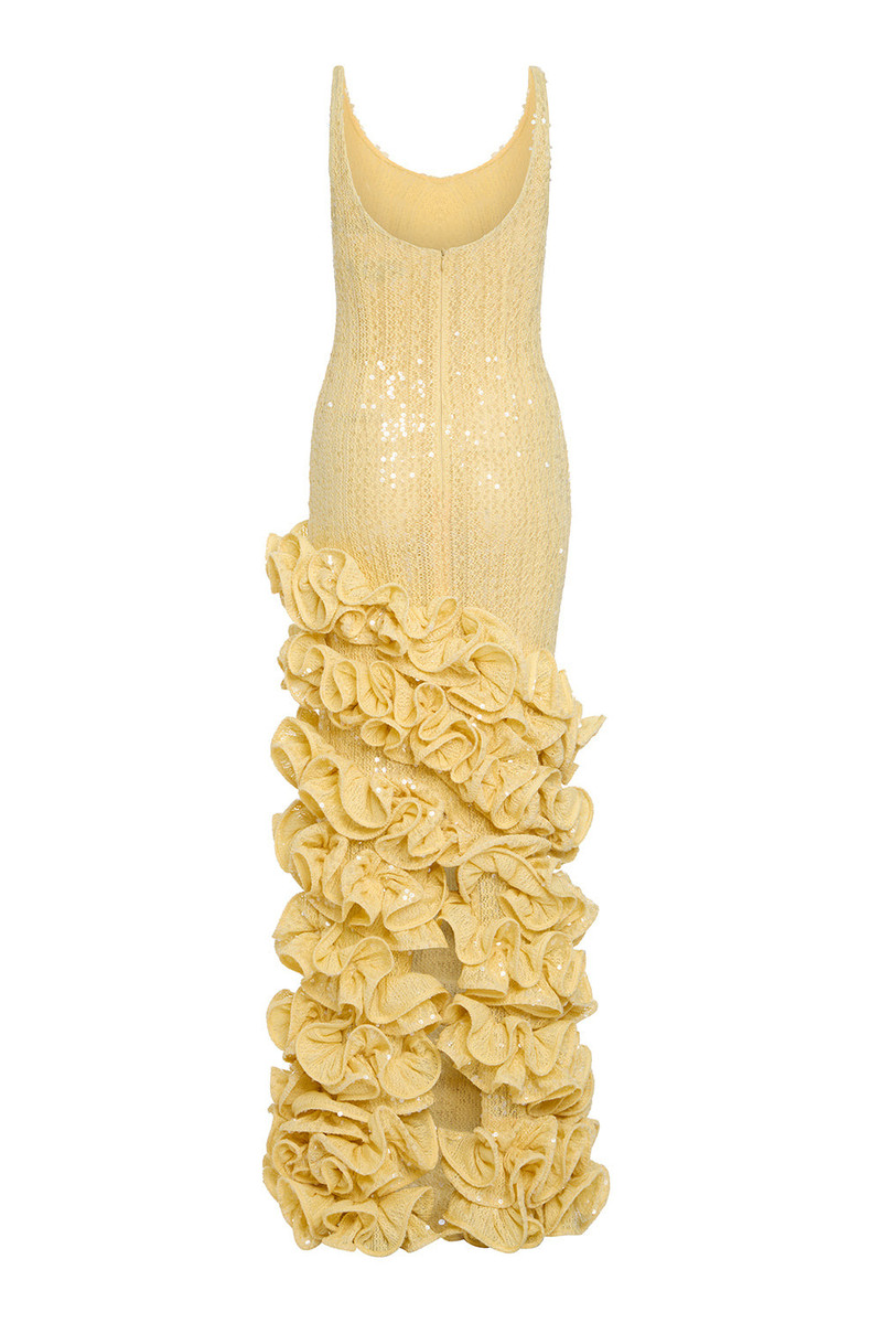 IARA CROCHET RUFFLE MAXI DRESS (RUNWAY) 6