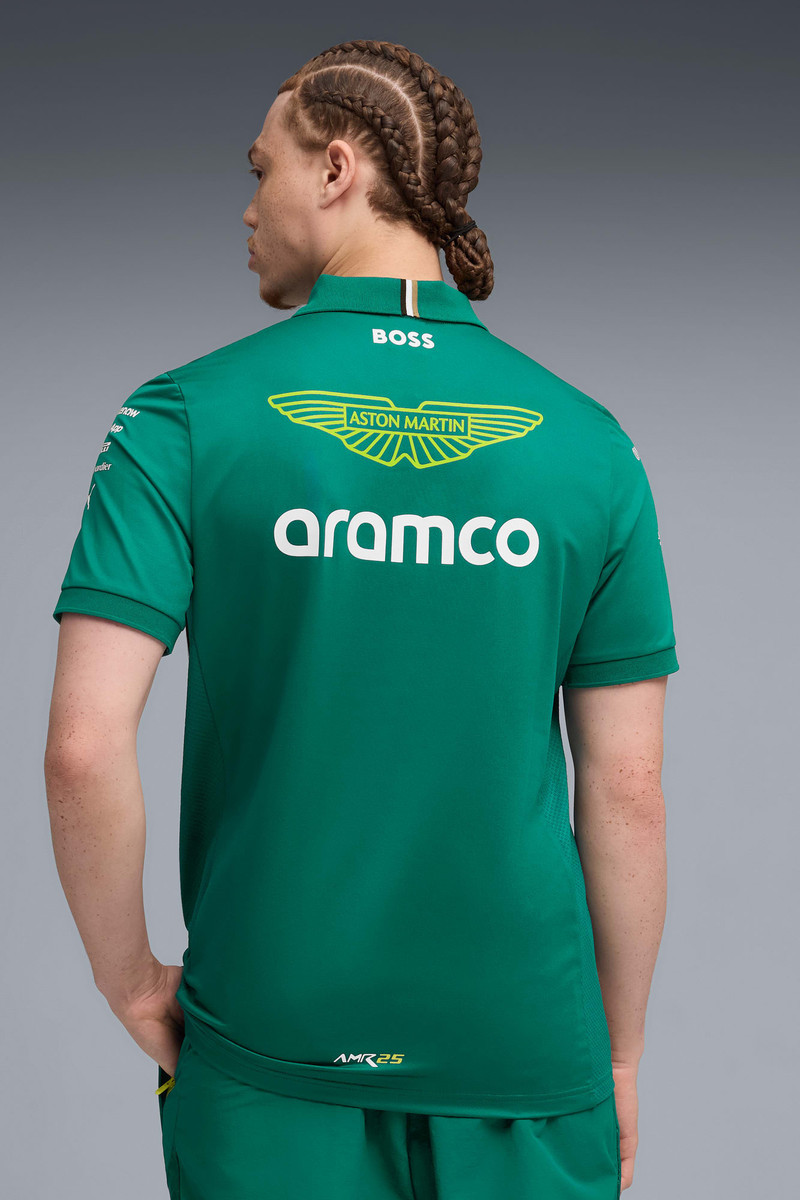 PUMA x ASTON MARTIN ARAMCO F1® TEAM Men's Replica Polo Shirt 4