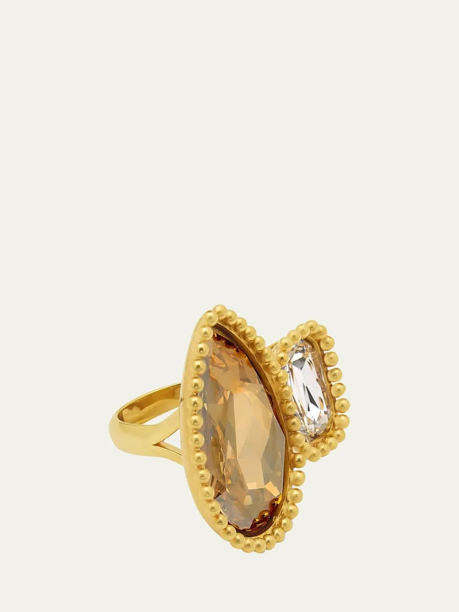 Pear Crystal Ring - 1