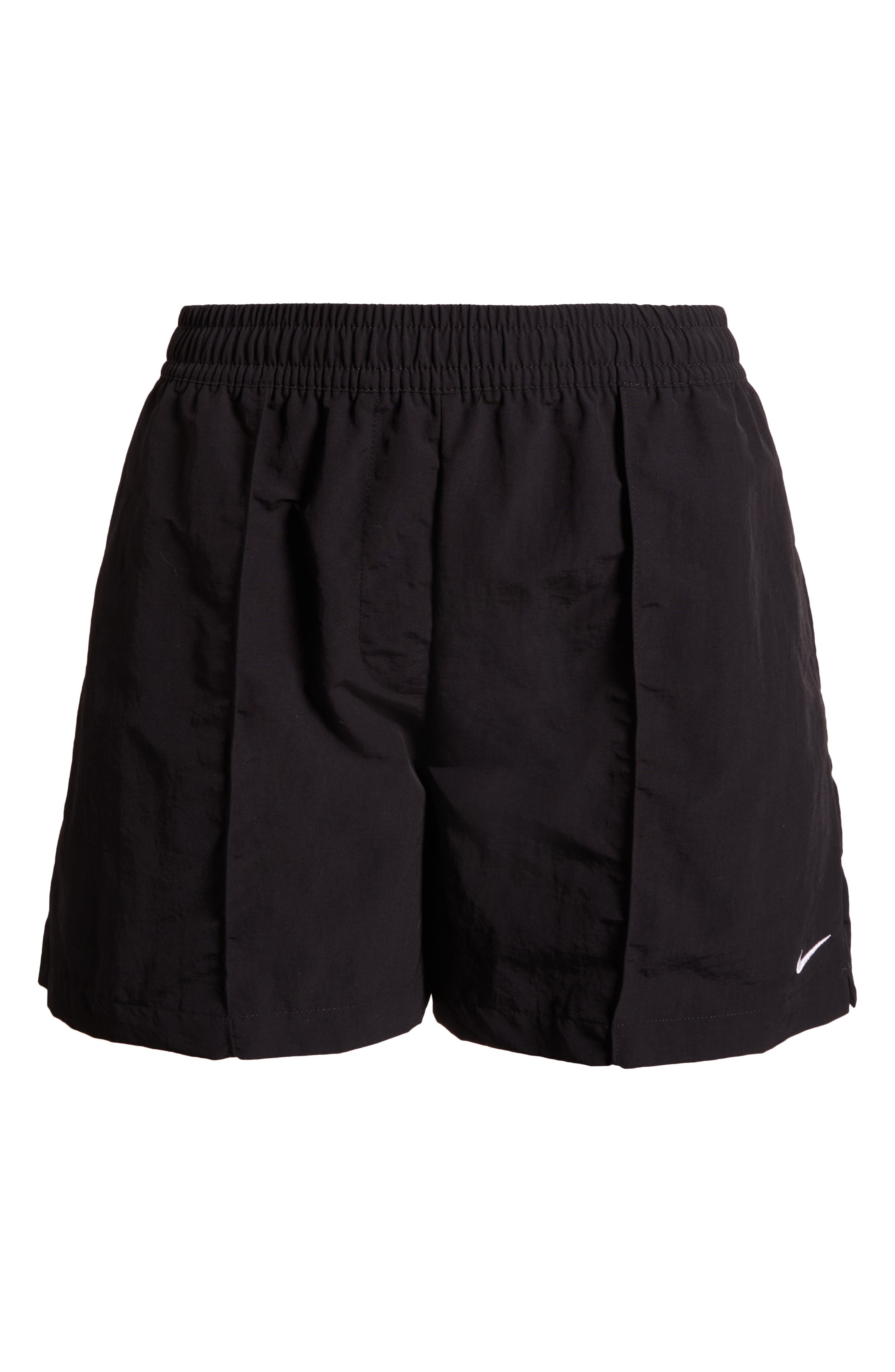 Nike Sportswear Everything Wovens Water Repellent Mid Rise 5-Inch Shorts in Black/White at Nordstrom - 4